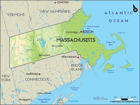 Geography of Massachusetts .